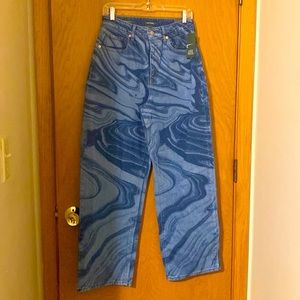 Wild Fable marbled wash wide legs jeans